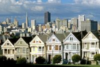 Ã‰tats-Unis San Francisco, Californie, Maisons Victoriennes