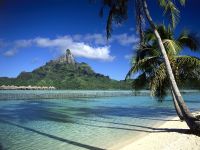 France d'Outre-Mer Tahiti, Plage paradisiaque Ã  Tahiti
